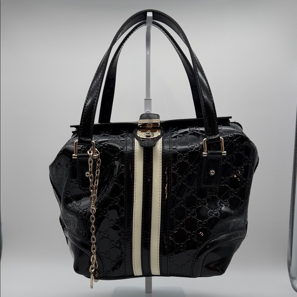 Gucci Patent Doctors Tote